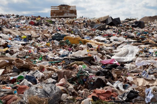 Professional waste clearance team handling construction debris in Blackwall