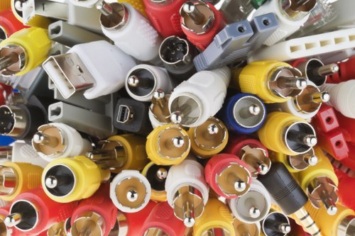 Manager conducting a service review for commercial waste operations